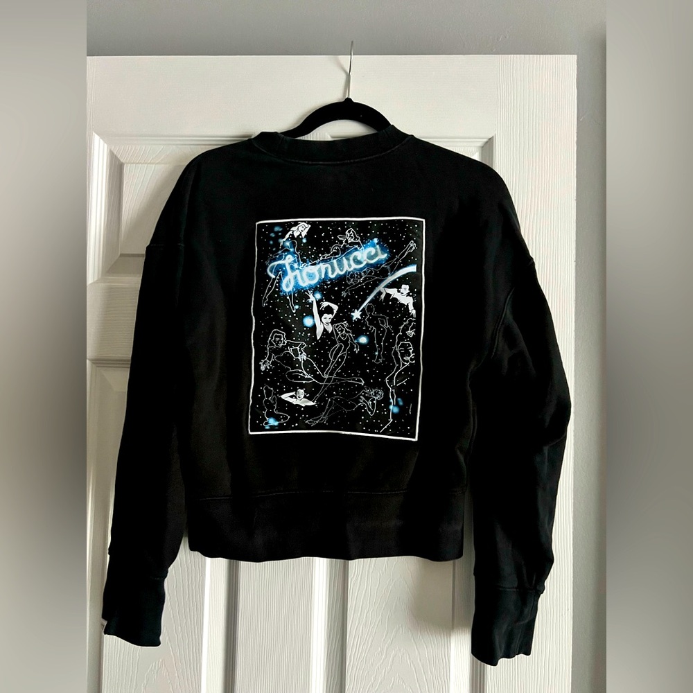 Adidas x Fiorucci Black Sweatshirt with Blue Graphic